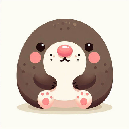 Cute cartoon penguin. Vector illustration isolated on white background.のイラスト素材