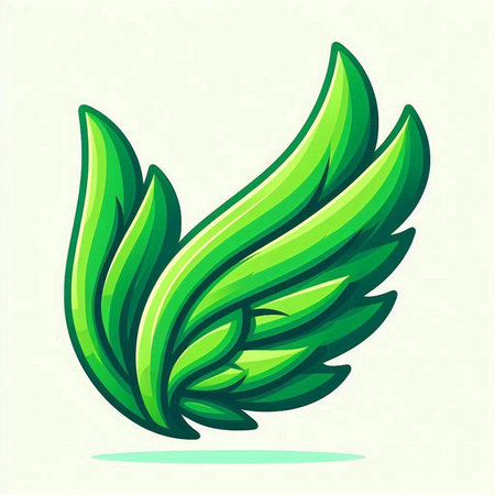 Green leaf icon. Vector illustration of green leaf isolated on white backgroundのイラスト素材