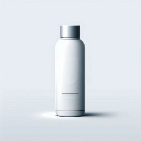 cosmetic bottle isolated on a white background. 3d illustration.のイラスト素材