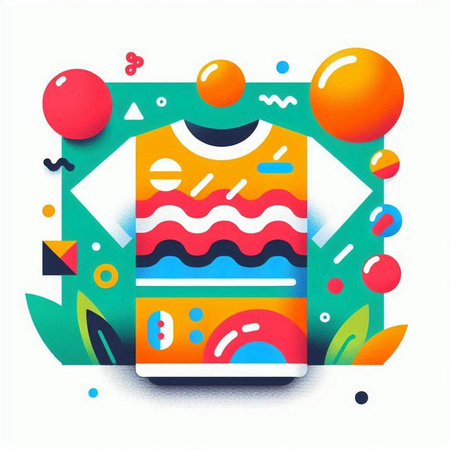 Colorful abstract background with geometric shapes. Vector illustration for your designのイラスト素材