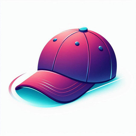 baseball cap on a white background. Vector illustration. Eps 10のイラスト素材
