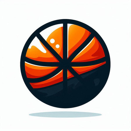 Basketball ball on a white background. Vector illustration. Eps 10のイラスト素材