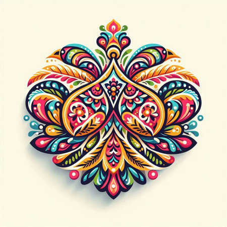 Ornament beautiful card with mandala. Geometric circle element made in vectorのイラスト素材