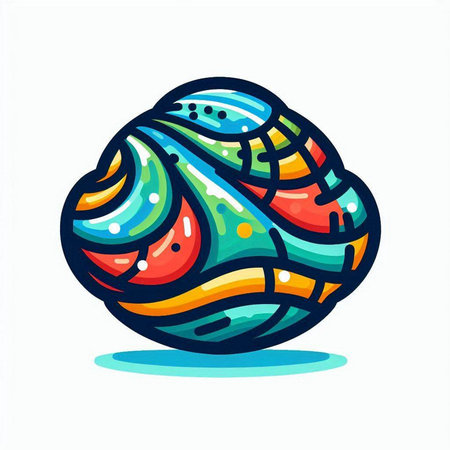 Colorful abstract hand drawn vector illustration in doodle style.のイラスト素材