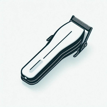 Hair clipper icon. 3d isometric vector illustration.のイラスト素材