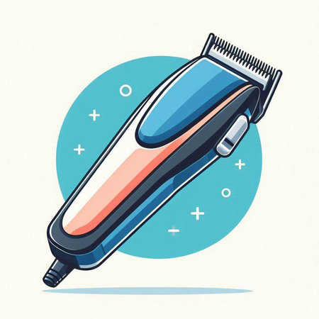 Hair clipper vector icon. Cartoon illustration of hair clipper vector icon for webのイラスト素材