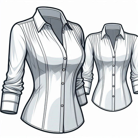Men's blouse. Vector illustration of a man's shirt.のイラスト素材
