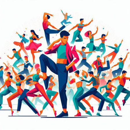 Running people. Men and women in sportswear. Vector illustrationのイラスト素材