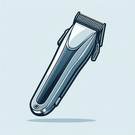 Hair clipper isolated on white background. Vector illustration. Eps 10.のイラスト素材