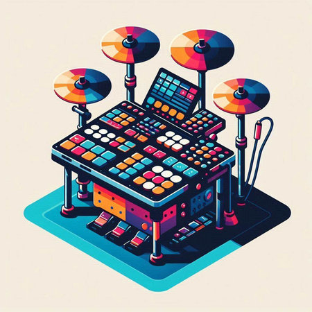 Isometric 3d vector illustration of a retro arcade game machine.のイラスト素材