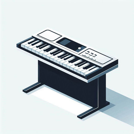 tablet computer with sand dunes and sunset - 3d illustrationのイラスト素材