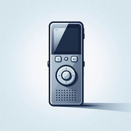 Illustration of a mobile phone on a white background with shadow.のイラスト素材