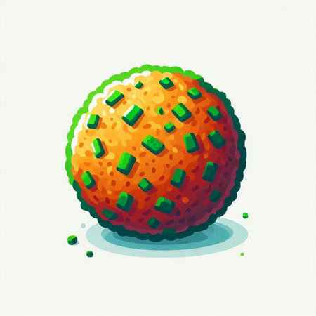 Illustration of a fresh ripe orange on a white background, vector illustrationのイラスト素材