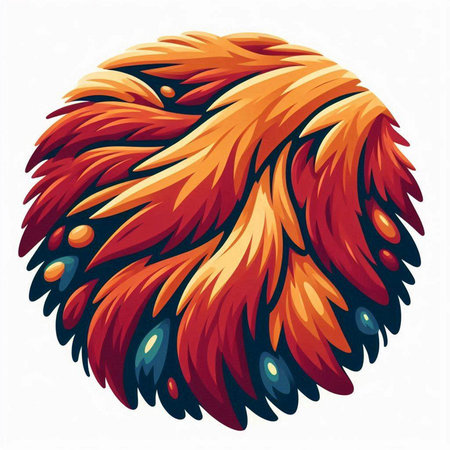 Illustration of a stylized head of an eagle on a white backgroundのイラスト素材