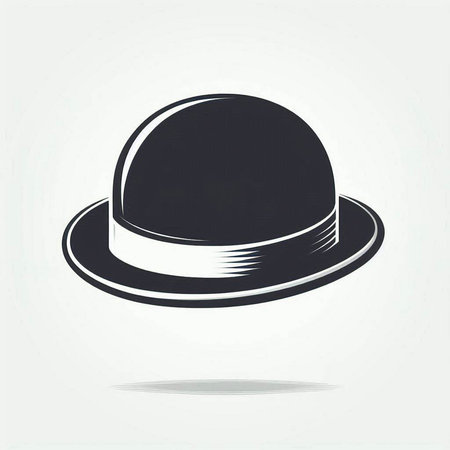 Hat icon. Elegant silhouette of a hat. Vector illustrationのイラスト素材