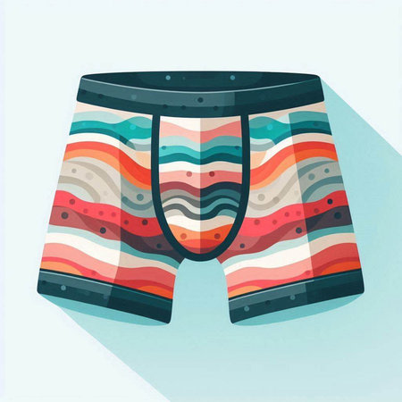 Men's trunks. Vector illustration of men's trunks.のイラスト素材