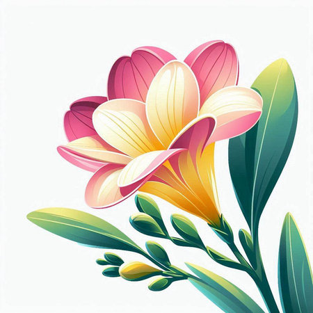 Beautiful floral background with flowers. Vector illustration. Eps 10.のイラスト素材