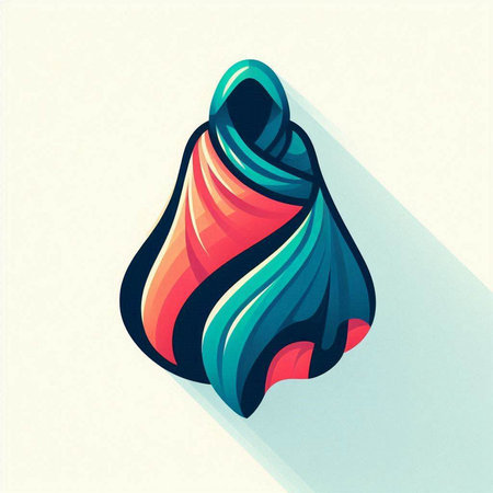 abstract colorful icon with long shadow, vector illustration eps10のイラスト素材