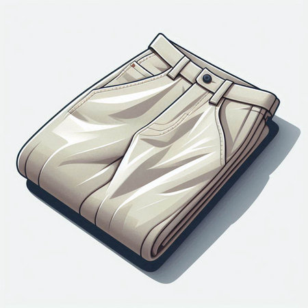 Women's leather skirt on a white background. 3d rendering.のイラスト素材