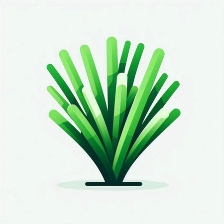 abstract green plant on a white background. vector illustration. eps 10のイラスト素材