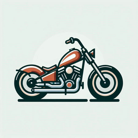 Motorcycle vector icon. Motorcycle illustration. Motorcycle logo.のイラスト素材