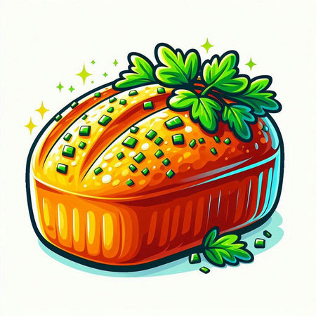 Illustration of a piece of cake on a white background, vector illustrationのイラスト素材
