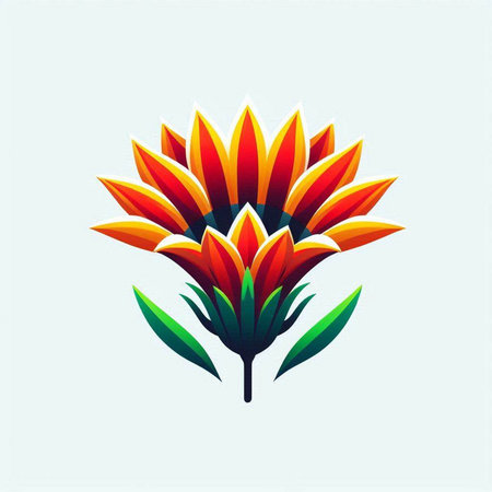 Beautiful colorful flower icon. Vector illustration for your graphic design.のイラスト素材