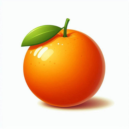 Orange fruit isolated on white background. Vector illustration. Eps 10.のイラスト素材