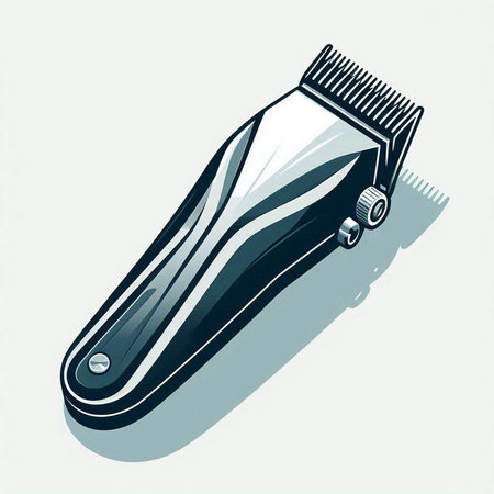 Illustration of a hair clipper on a white background - vectorのイラスト素材