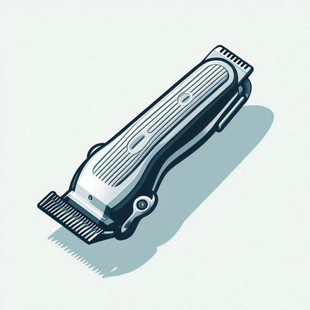 Hair clipper isolated on a white background. Vector illustration.のイラスト素材