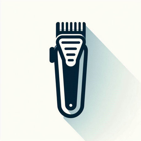 Hair clipper icon, vector illustration. Flat design style.のイラスト素材