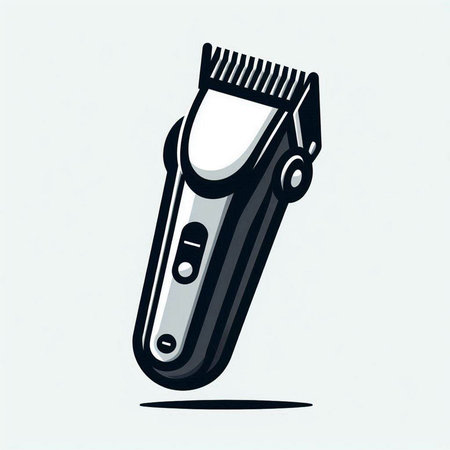 Hair clipper icon. Vector illustration of a hair clipper.のイラスト素材