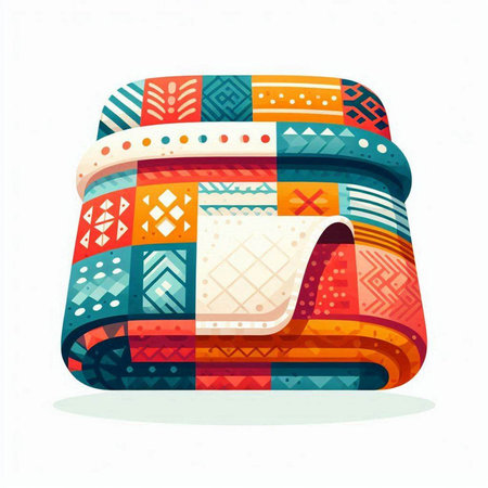 Colorful handbag isolated on white background. Vector illustration for your designのイラスト素材