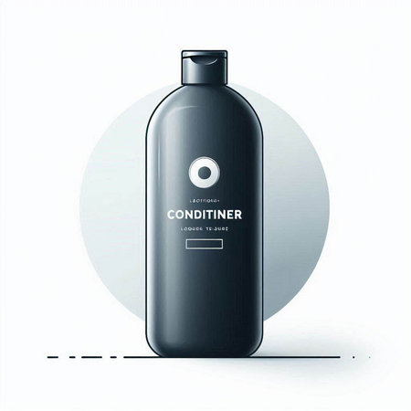 Cosmetic bottle for branding and mockup isolated on white background.のイラスト素材