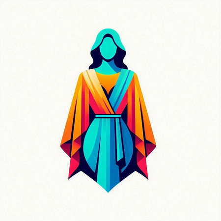 Nativity Scene. The birth of Jesus. Colorful vector illustration.のイラスト素材