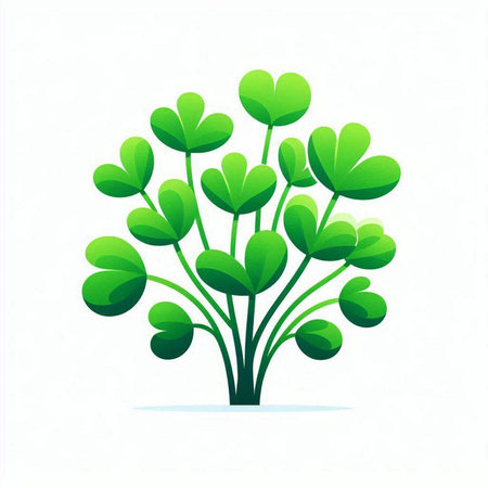 abstract green tree on a white background. Vector illustration for your designのイラスト素材