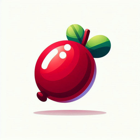 Cranberry vector icon. Cartoon illustration of cranberry vector icon for web designのイラスト素材