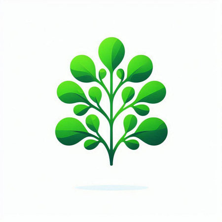 Green tree icon. Ecology symbol. Vector illustration isolated on white background.のイラスト素材