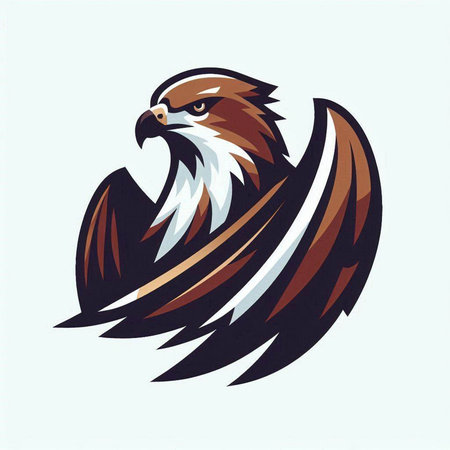 Eagle head on a white background. Vector illustration. Eps 10のイラスト素材