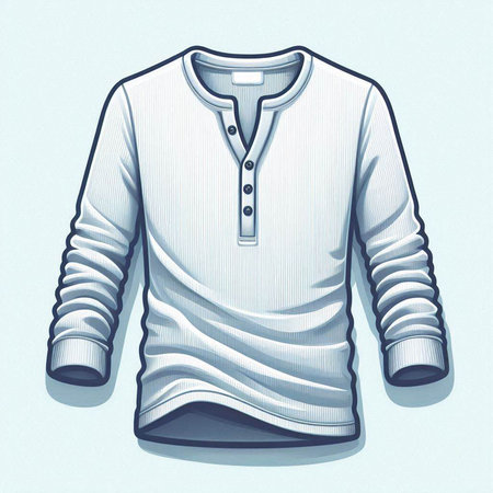 Men's sweater on a light blue background. Vector illustration EPS 10のイラスト素材