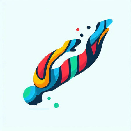Colorful abstract hand drawn watercolor illustration. Vector design element.のイラスト素材