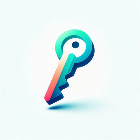 Key icon. Vector design template elements for your application or corporate identity.のイラスト素材