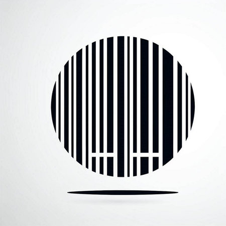 Barcode icon on white background. Vector illustration. Eps 10.のイラスト素材