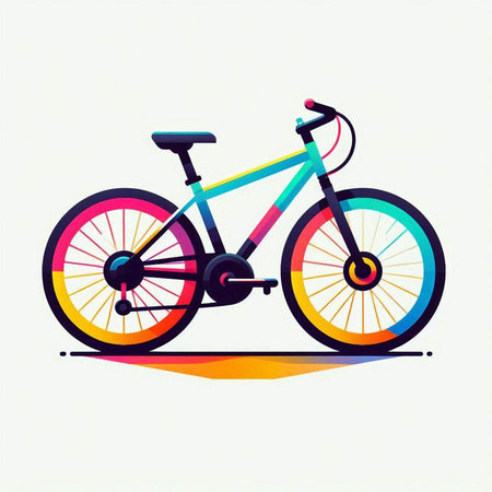 bicycle icon on white background. vector illustration for your design.のイラスト素材
