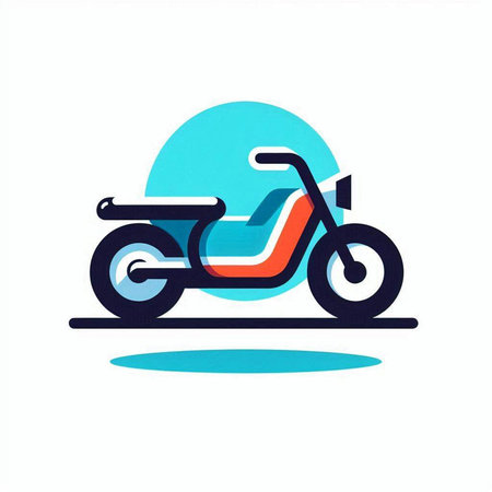 motorcycle icon on a white background. vector illustration. eps 10のイラスト素材