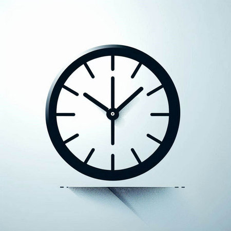 Clock icon on the wall. Illustration. Eps 10 vector file.のイラスト素材