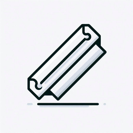 Pencil line icon, vector illustration. Flat design style with black outline.のイラスト素材