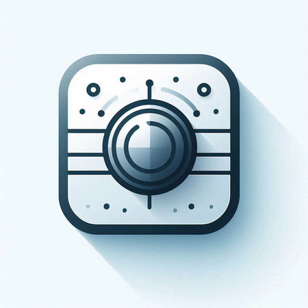 Flat modern icon of camera. Vector illustration. Eps 10.のイラスト素材