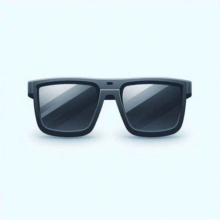 Black sunglasses isolated on white background. Vector illustration. Eps 10.のイラスト素材