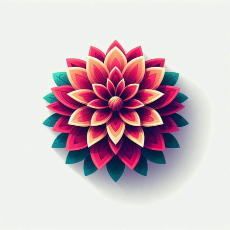 Beautiful flower on white background. Vector illustration for your design.のイラスト素材